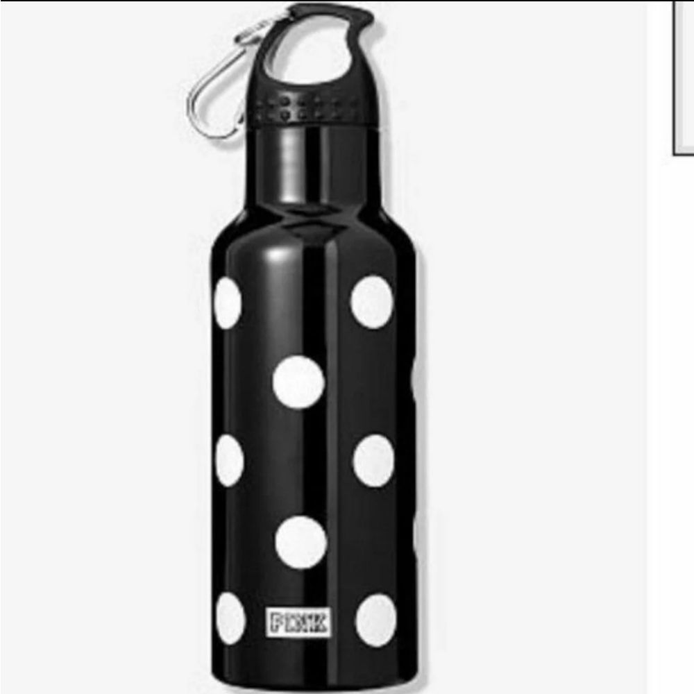 PINK Black & White Victoria's Secret Water Bottle